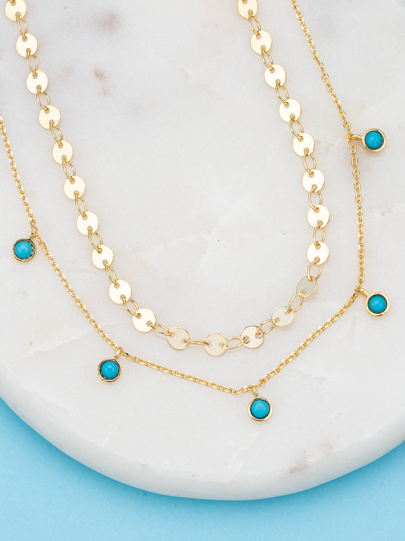 Octopus Mug - Gold Layered Necklace Collection