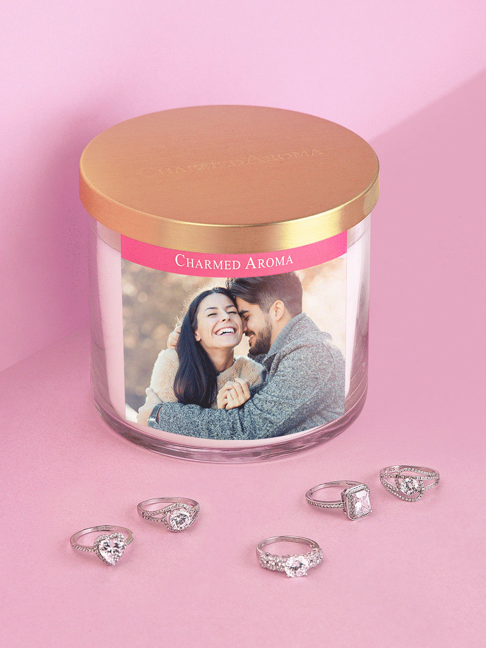 Personalized Ring Candle - 925 Sterling Silver Ring Collection