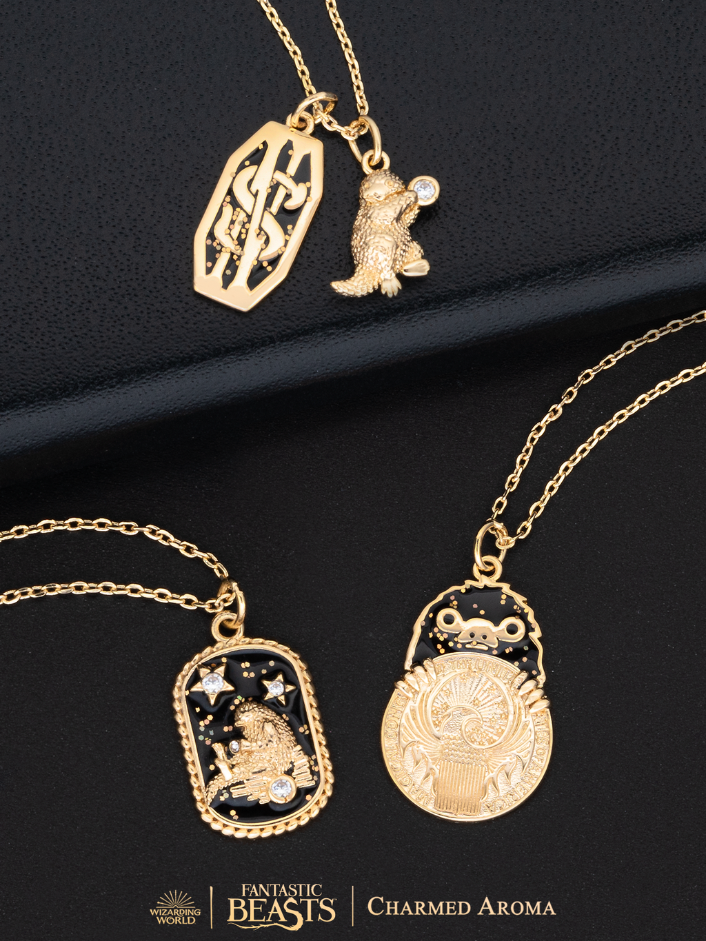 Fantastic Beasts Niffler™ Candle + Jewelry Tray - Niffler™ Necklace Collection