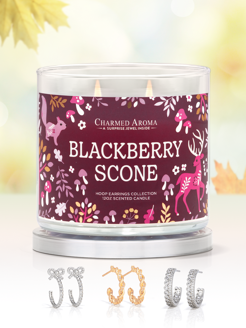 Blackberry Scone Candle - Hoop Earring Collection