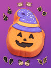 Pumpkin with Witch Hat Bath Bomb - Limited Earring Collection