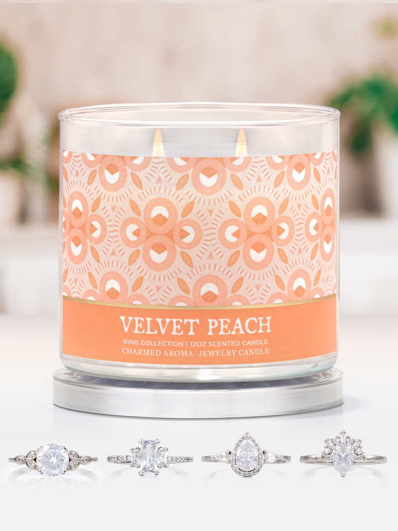 Velvet Peach Candle - Ring Collection