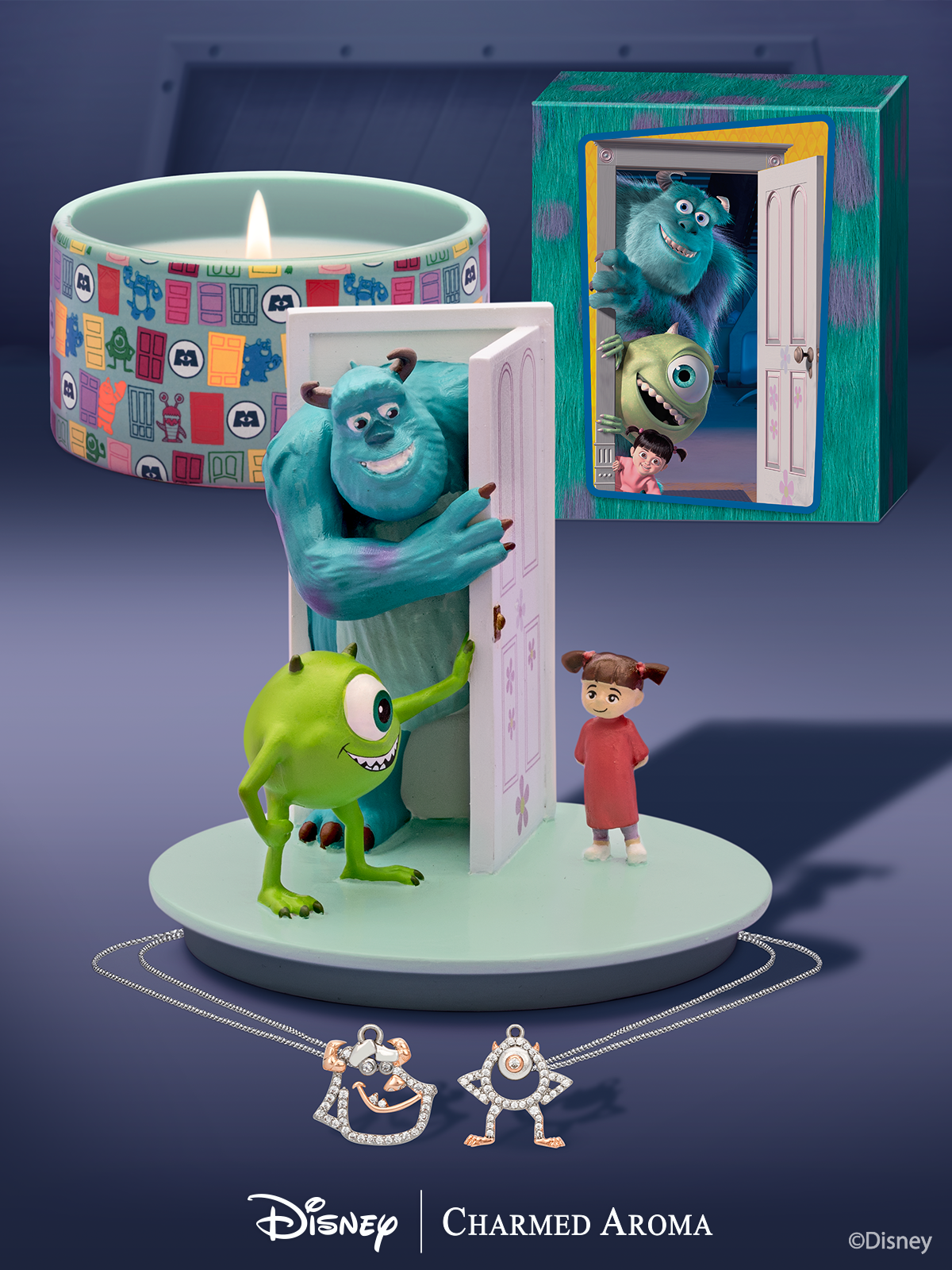 boo monsters inc charm Disney® Monsters Inc. Candle and Jewelry Tray