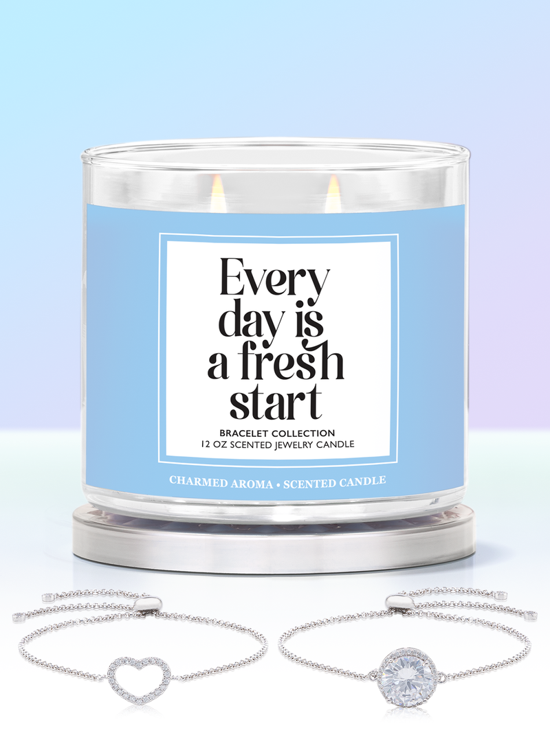 Everyday Is A Fresh Start Candle - Bracelet Collection