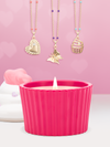 Cupcake Jar Candle - Enamel Beaded Charm Necklace Collection