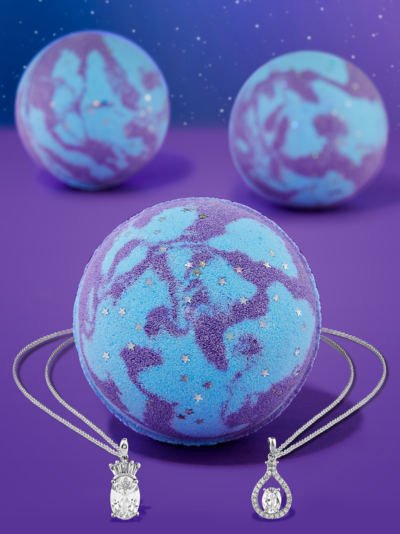 Starry Night Bath Bomb - Necklace Collection