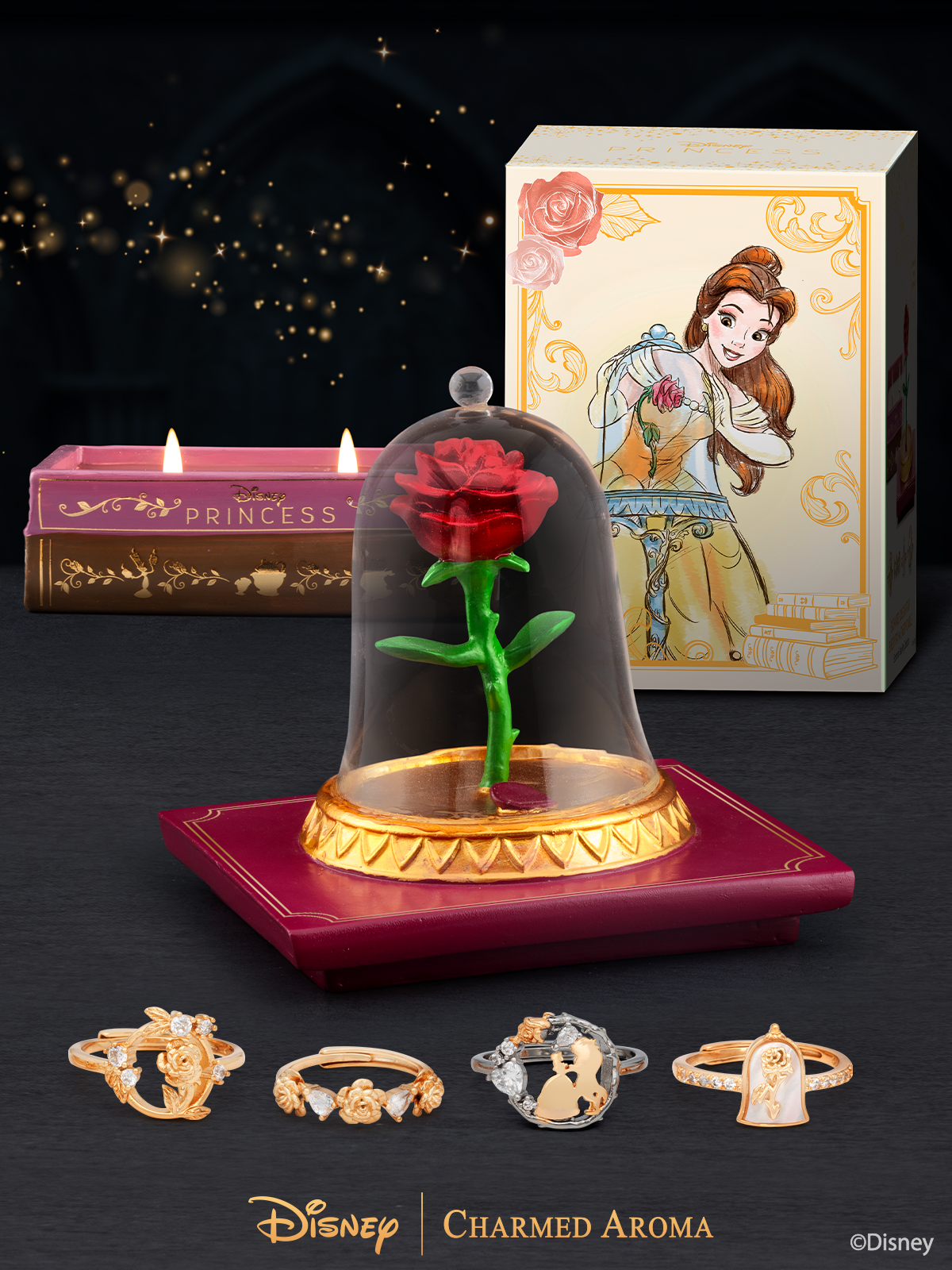 Disney enchanted beauty and the beast ring deals