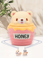 Honey Bear Jar Candle - Honey Bear Necklace Collection