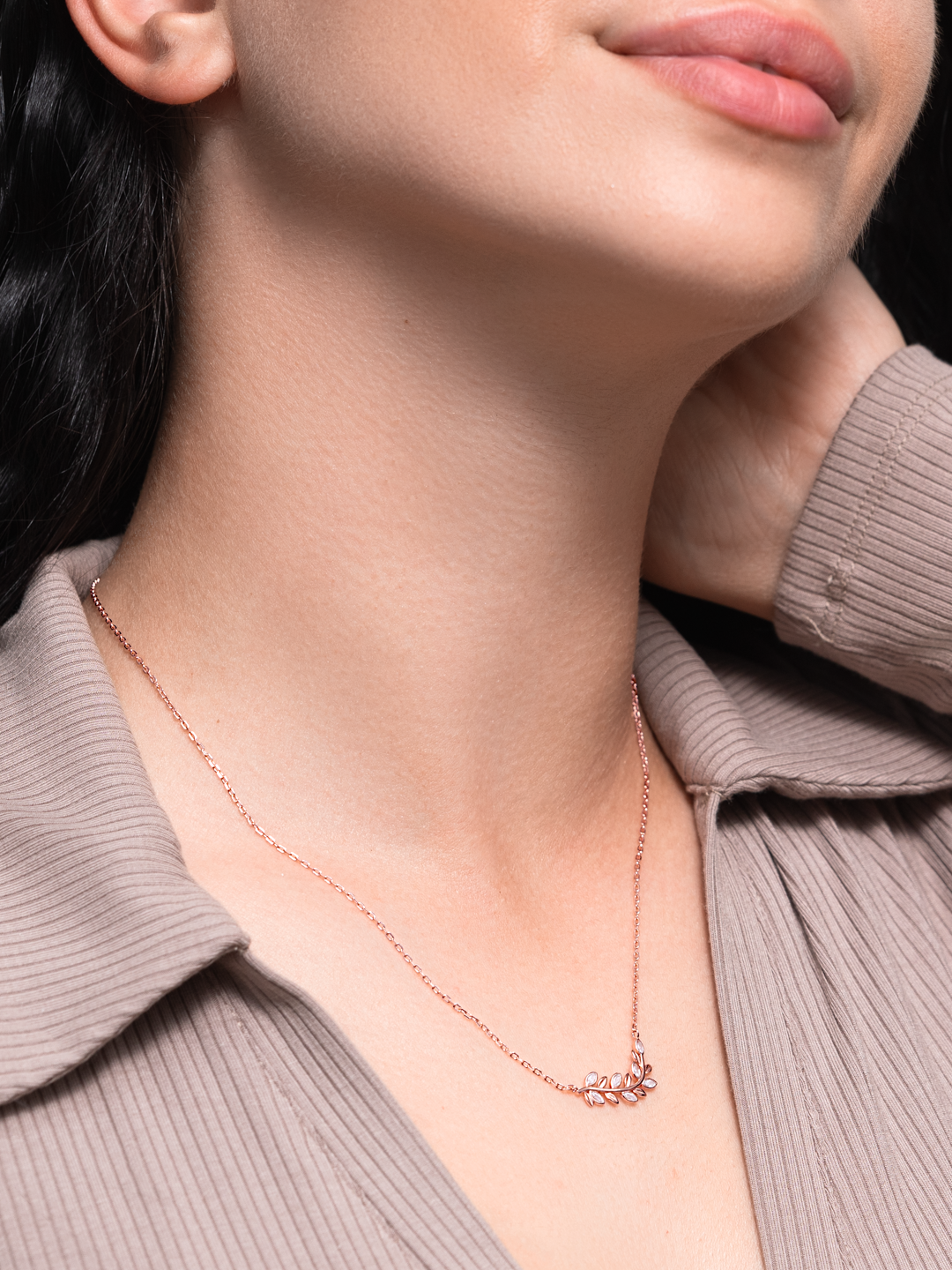 Pink 2025 gold necklace