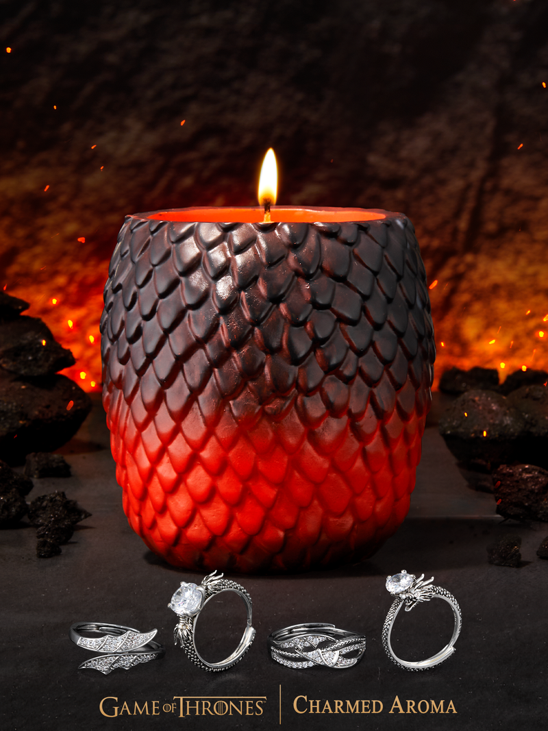 Game of Thrones™ Dragon Egg Candle - Adjustable Dragon Ring Collection