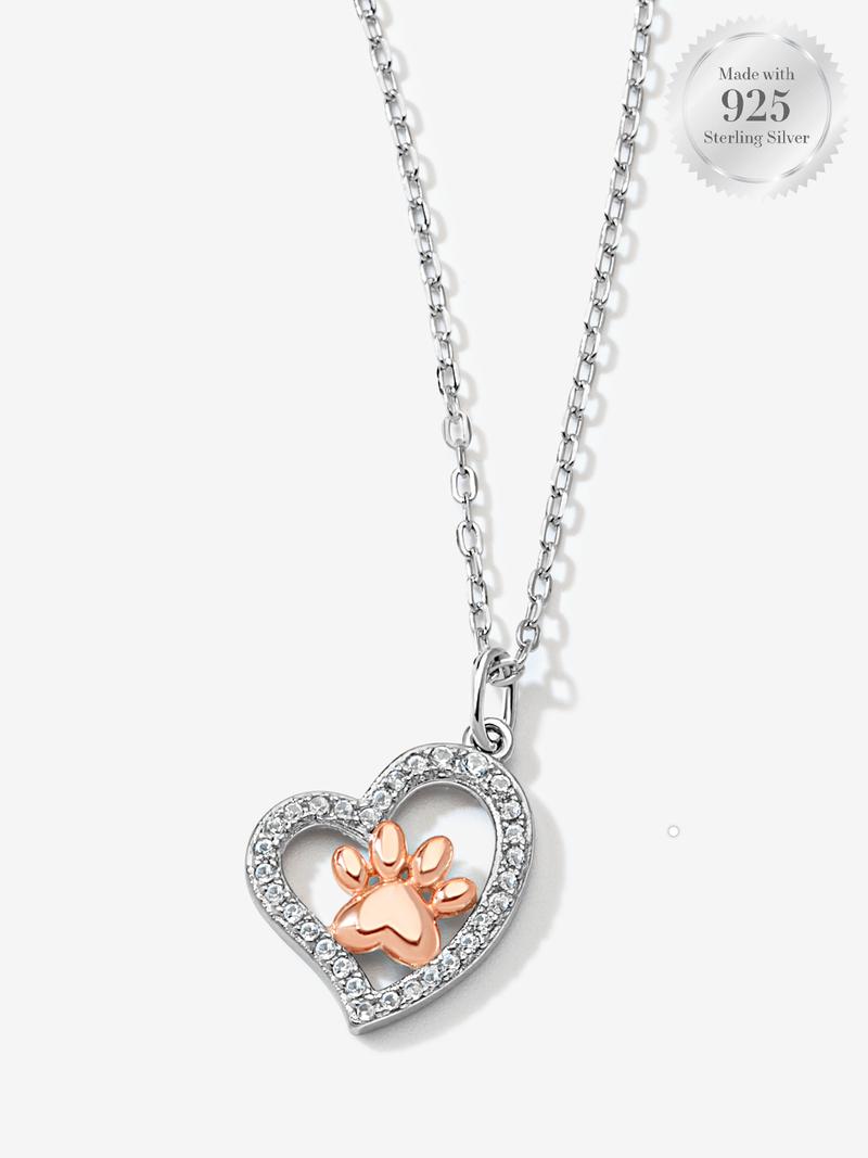 Paw Heart Necklace