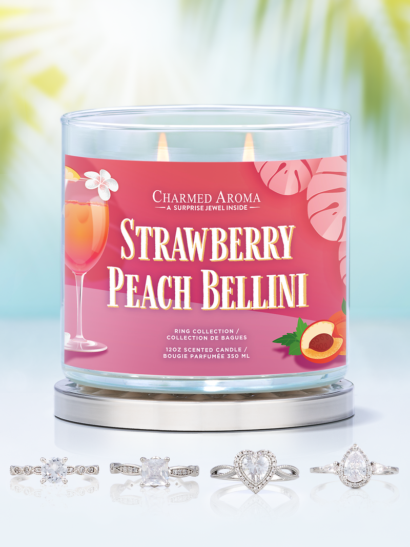 Strawberry Peach Bellini Candle - Ring Collection